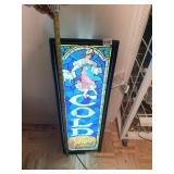 BLATZ BEER LIGHTED BAR SIGN, SOME PLASTIC TRIM ON