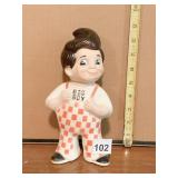 1972 BIG BOY PLASTIC FIGURAL COIN BANK