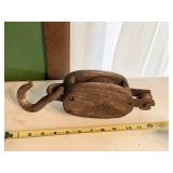 WOOD BLOCK PULLY