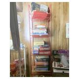 RED WIRE SHELVING UNIT, 52" H, 14" W, 15" D NO