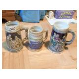 VINTAGE BEER STEINS MADE IN JAPAN, CANADA AND