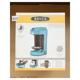 NEW BELLA ONE SCOOP ONE CUP COFFEE MAKER IN TEAL
