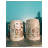 SCHEDEL BAVARIA GERMAN BEER STEINS WITH QUAINT