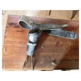 WESTERN BLACK LEATHER GUN HOLSTER BELT WITH AMMO