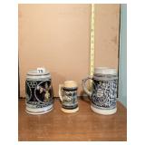 WESTERN GERMANY ORIGINAL MOLD STEIN, 2 MUNICH