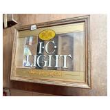IC LIGHT MIRRORED BAR SIGN, 19.5X14", PLUGS IN