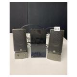 JBL MEDIA 100 SPEAKERS AND RCA ANTENNEA 1275