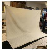 OFF WHITE BEDSPREAD W/ SATIN TRIM HOME TREASURES