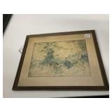 WATERCOLOR BY CHARLEE CLYDE BENTON COOKE 1924,