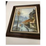 PAINTING ON CANVAS, SIGNED BOTTOM RIGHT, 27.5" H