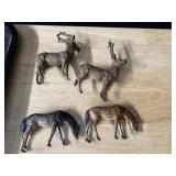 METAL FRANCE HORSES, REINDEERS