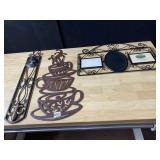 METAL WALL DECORE, PICTURE FRAME WITH MIRROR