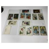 33 VINTAGE POST CARDS INCL. CHRISTMAS