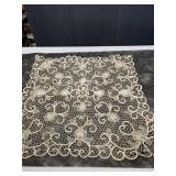 OVAL TABLECLOTH 58 X 50, CARD TABLE COVERS,