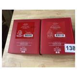 LENOX ORNAMENTS HOLIDAY GEMS BELL & 2015 HOLIDAY