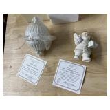 LENOX ORNAMENTS 2003 ANNUAL SANTA ORNAMENT & 2004