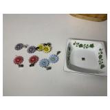 METAL FLOWER CLIPS, KOCKUMS BOWL