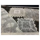 DOILIES, DRESSER SCARVES, LACE PIECES, OVAL