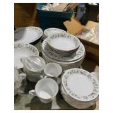 NORITAKE SILK RIBBONS CHINA, 5 PIECE SETTING FOR