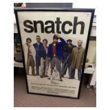 SNATCH FRAMED POSTER, 41.5" H X 28" W