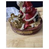 SANTA WITH BABY JESUS MUSIC BOX, BROKEN