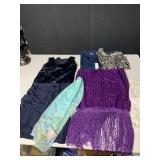 FRINGED SKIRT, AVON SCARF, XL TIME AND TRUE