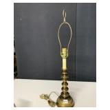 BRASS LAMP 27.5" H TO TOP OF FINIAL