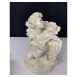 GIRL PLANTER 14" H SOME CHIPPING AS SHOWN