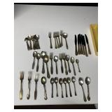 ASSORTED SILVERPLATE FLATWARE, MOSTLY ONEIDA