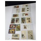 THANKSGIVING VINTAGE POST CARDS GROUP OF 30