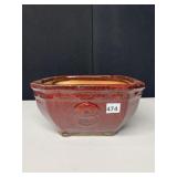RED POTTERY PLANTER 6.5X13