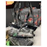 CLEAR TRAVEL BAG, TAMALES NEW BAG , GOLD PURSE