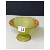 HAND PAINTED POPPIES COMPOTE, GLOWS