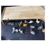 DUCKS, TURKEY, FROGS, DOGS