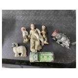 BISQUE DOLLS, TRUCK, ETC.