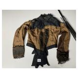 ANTIQUE LADIES JACKET AND PARASOL, NEED REPAIRS