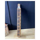SMALL WOOD KNICK KNACK SHELF 24" H X 2.5 X 2" D
