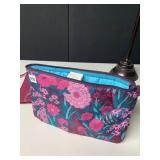 3 PIECE LUG CARRYING BAGS ZIPPER TOPS FLORAL