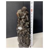 HAND CARVED INTRICATE INTERCONNECTED FIGURES