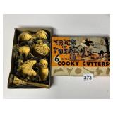 VINTAGE TRICK OR TREAT COOKY CUTTERS IN OB