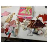 VINTAGE BARBIE CASE, DOLL, CLOTHES