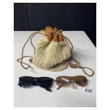 SPEIGEL KNIT AND LEATHER BUCKET BAG MADE IN ITALY
