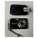 CASIO EXILIM DIGITAL CAMERA AND CASE, NO CHARGERS