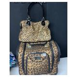 ANIMAL PRINT NEW SUITCASE AND MATCHING TRAVEL