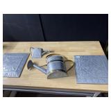 TIN TILES AND FLAT WALL WATERING CANS