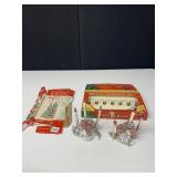 WIRE AND FOIL MINI CANDLES, TINSEL, EMPTY DISPLAY