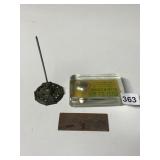 AIR FILTER PAPER WEIGHT, RECEIPT HOLDER