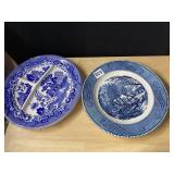 CURRIER & IVES IRONSTONE PLATE, DIVIDED