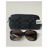 COACH COSMETIC BAG AND MICHAEL KORS SUNGLASSES