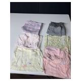 SZ LARGE SLEEP PANTS AND 4 VINTAGE NIGHTGOWNS